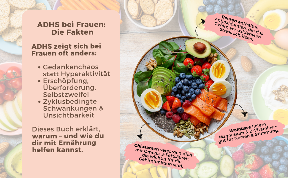 Ernährung bei ADHS bei Frauen – wie Essen den Alltag erleichtern kann