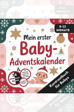 Adventskalender Baby – Kontrastbuch, Buchcover